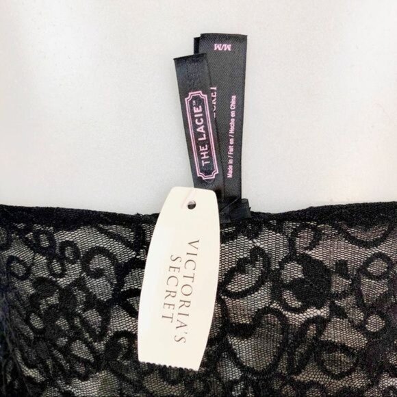 Victorias Secret The Lacie Lace Ruffle Halter Neck Camisole Babydoll Medium - Picture 7 of 10